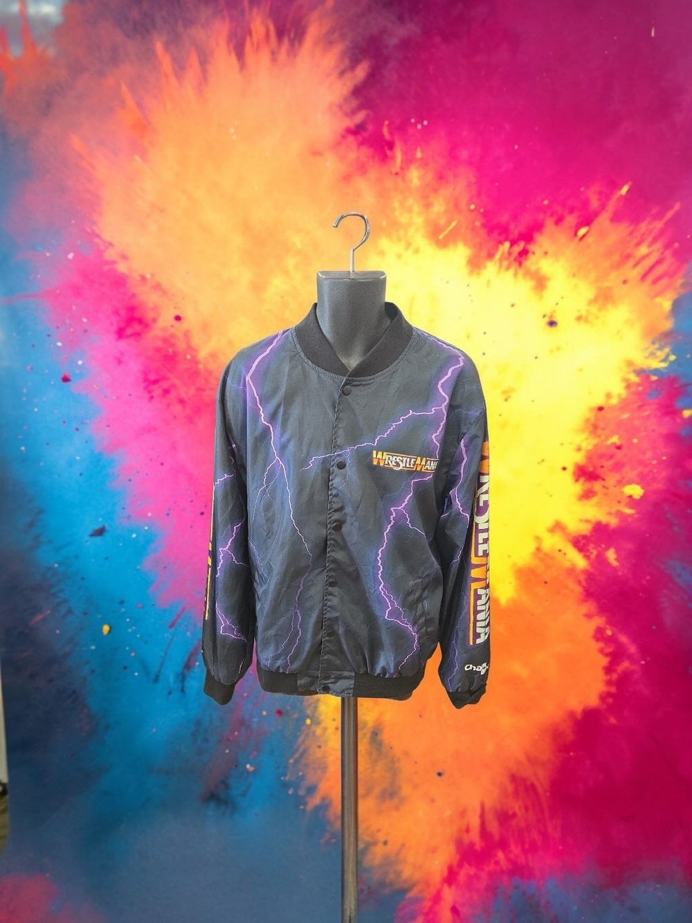 CHALK LINE WWE WRESTLEMANIA VINTAGE JACKET. XL